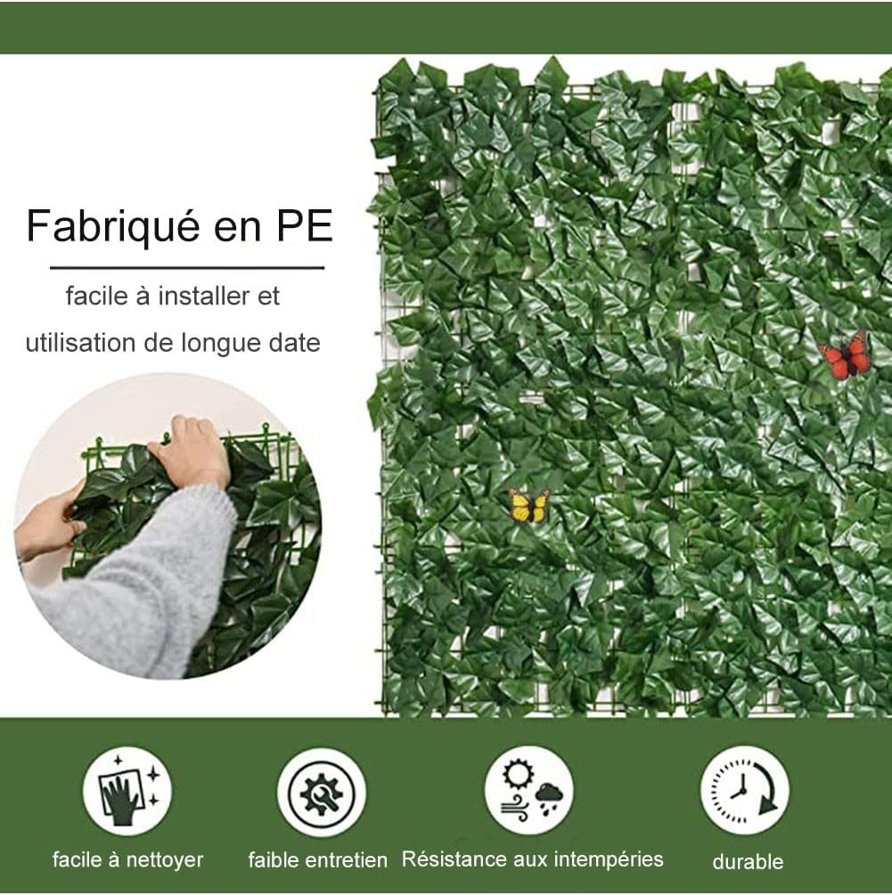 Artificial Ivy Privacy Fence Screen 1x6m Wedding Wall Decor
