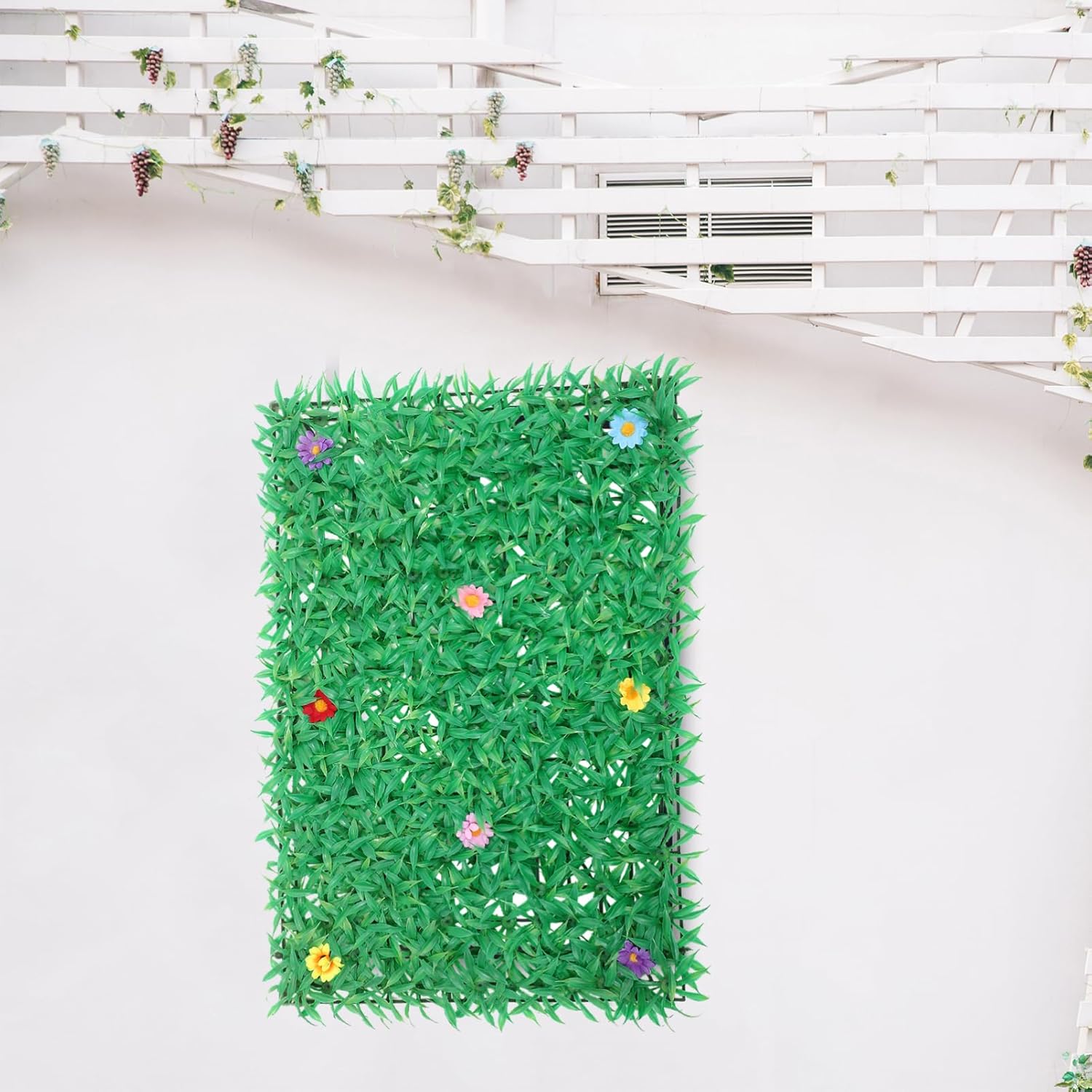 Zerodeko Artificial Plant Wall Panel Lifelike Greenery Decor