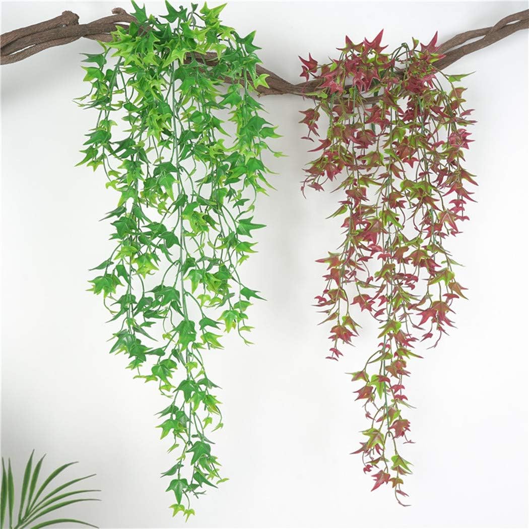 CATTREE Artificial Hanging Vine 2 Pcs UV Resistant Plastic Ivy Garland for Indoor Outdoor Decor
