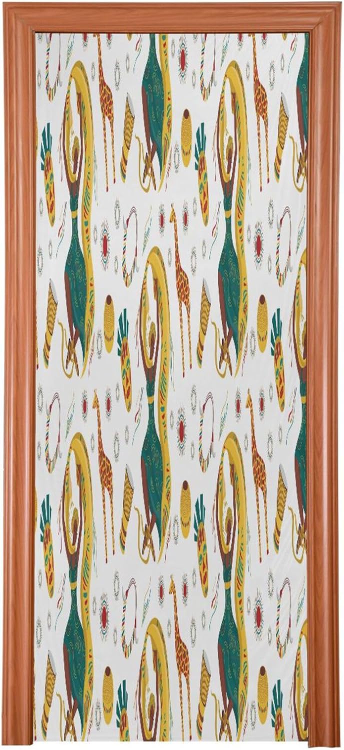 Susiyo Fangs Halloween Door Cover 32x79 In