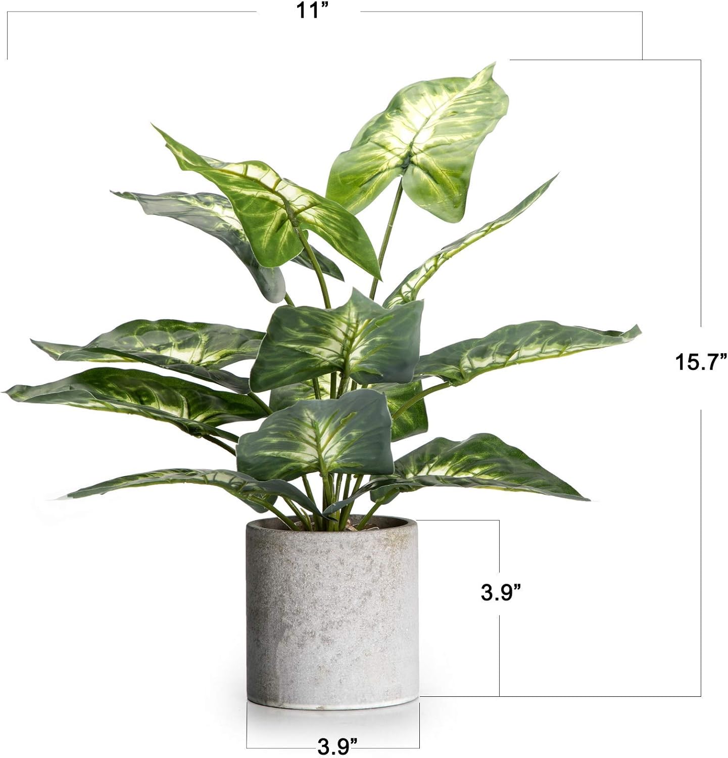 Velener 1Pc Faux Plant Indoor 16 Decor Pot