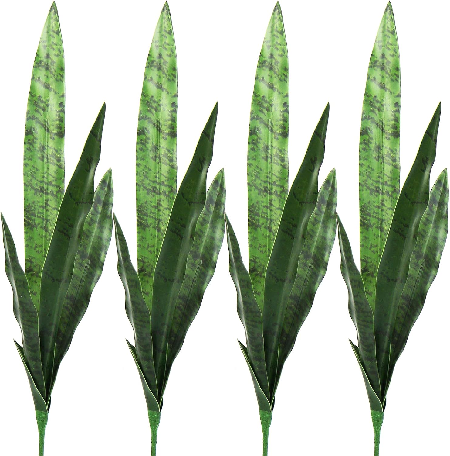 Beebel 4 Pcs Artificial Snake Plant 30 Inch Greenery 1