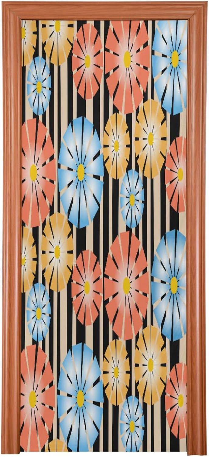 Susiyo Blue Petal Chamomile Halloween Door Cover
