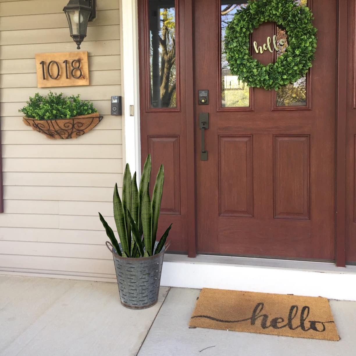 Ollain 4PCS Artificial Sansevieria Plants 30Inch Tall