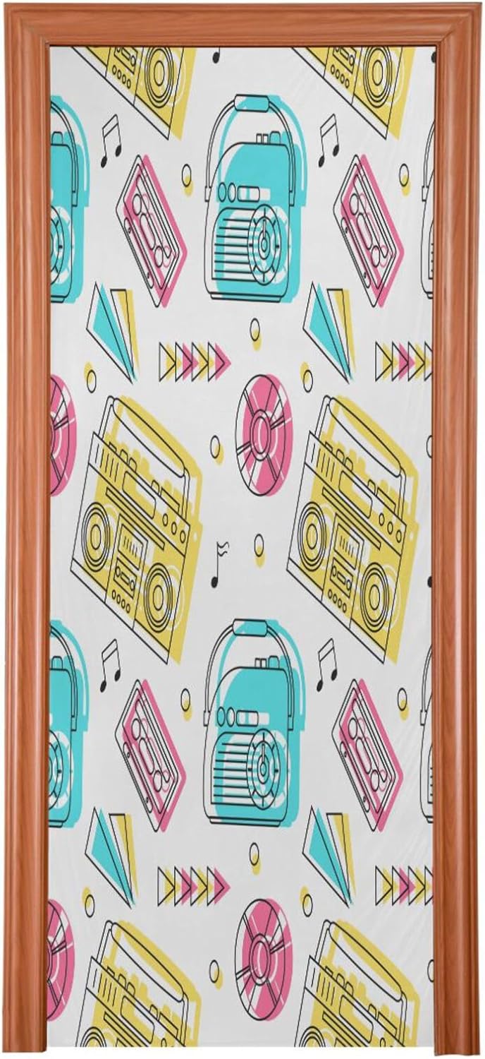 Susiyo Cartoon Radio Halloween Door Cover 32x79 In