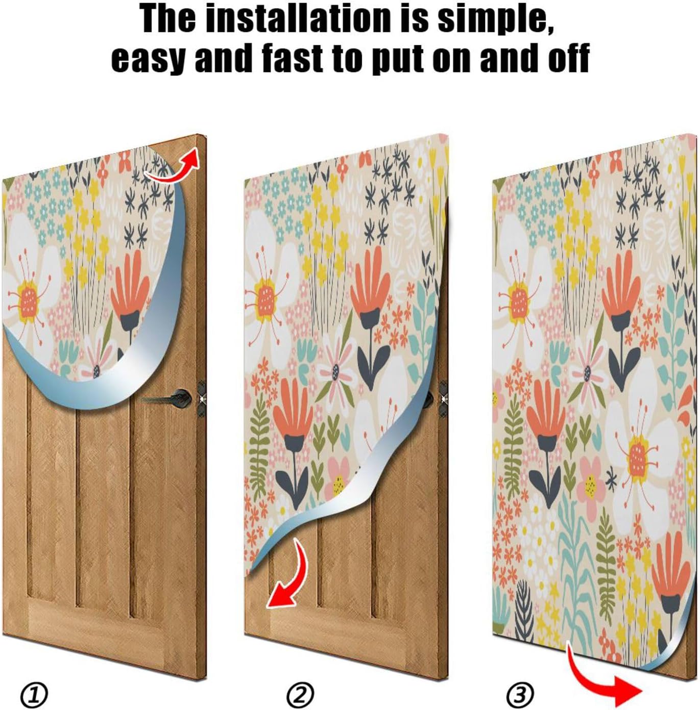Susiyo Yellow Halloween Door Decoration 32x79 in
