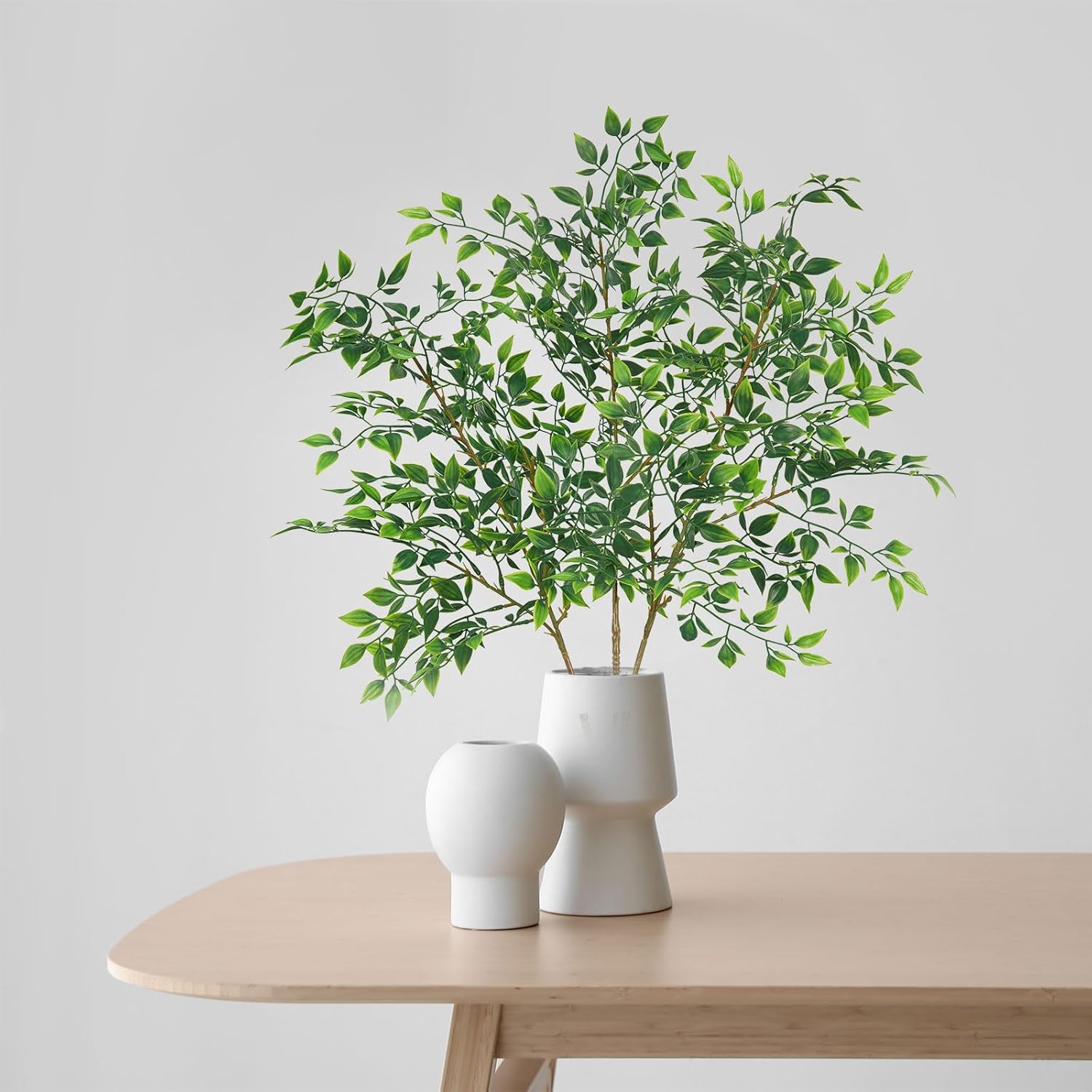 Srifoliage Artificial Plants 3PCS 31 Inch Faux Greenery Stems for Vase Decor Home Office Garden Decor