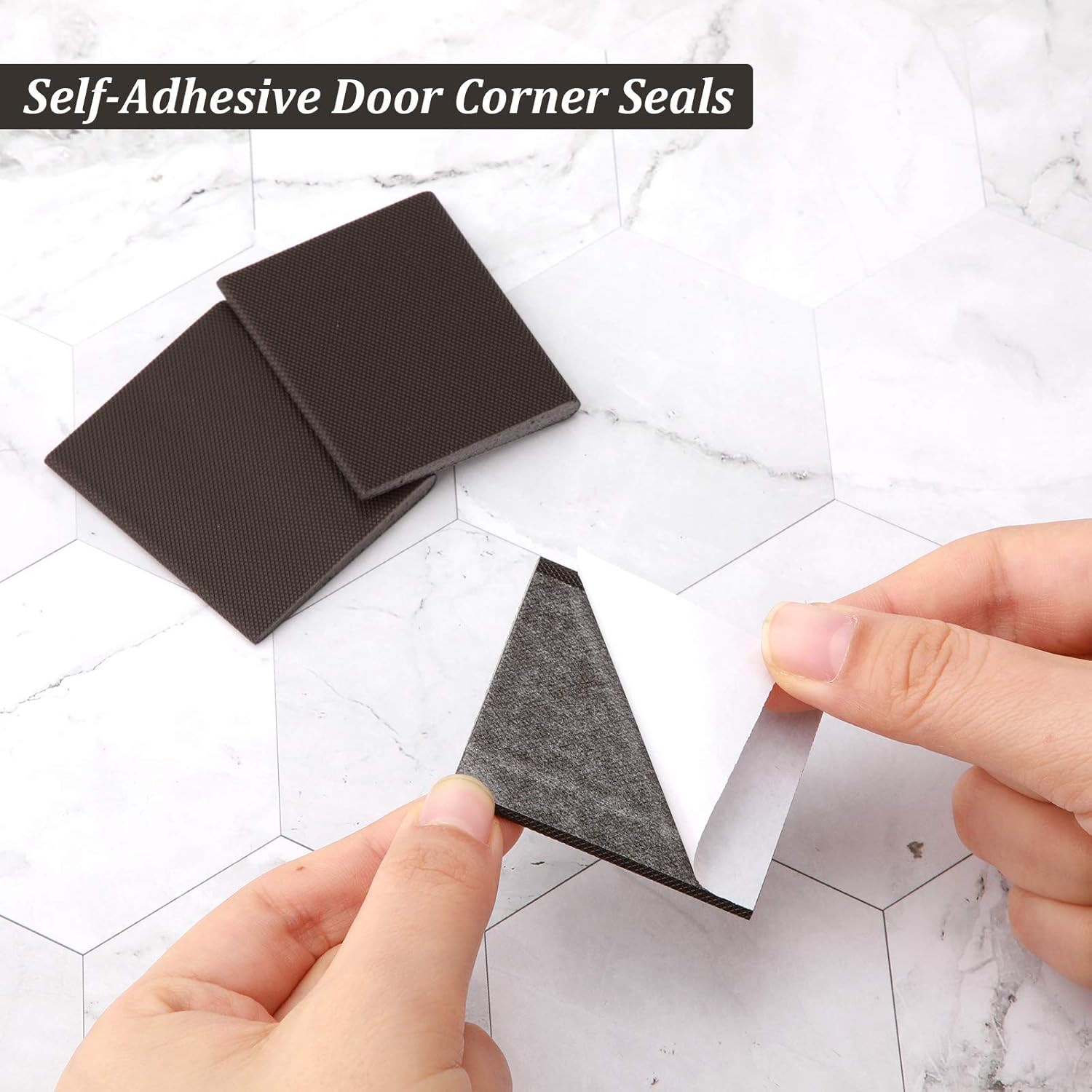 Jetec 14-Piece Door Corner Seals Weather Stripping Foam Draft Stopper