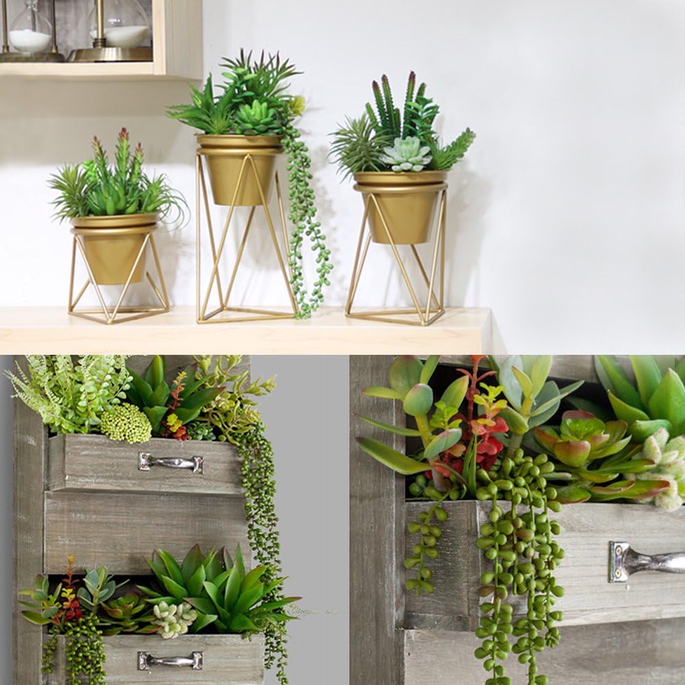HUIANER Artificial String of Pearls Hanging Plants 134 Inch Pack of 2 for Home Office Decor