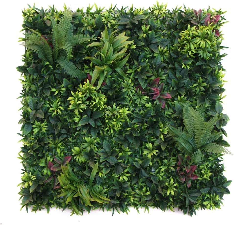 ULAND 40x40 Artificial Greenery Hedge Wall Decor