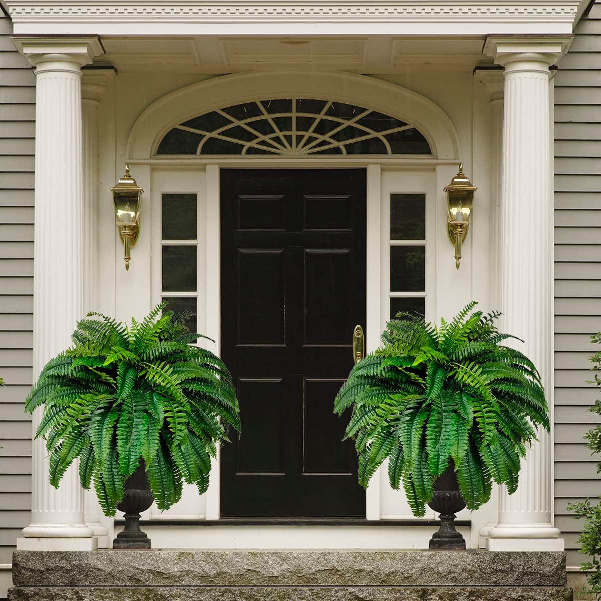 WAYNHUI 48 Inch Boston Fern Bush Artificial Plants