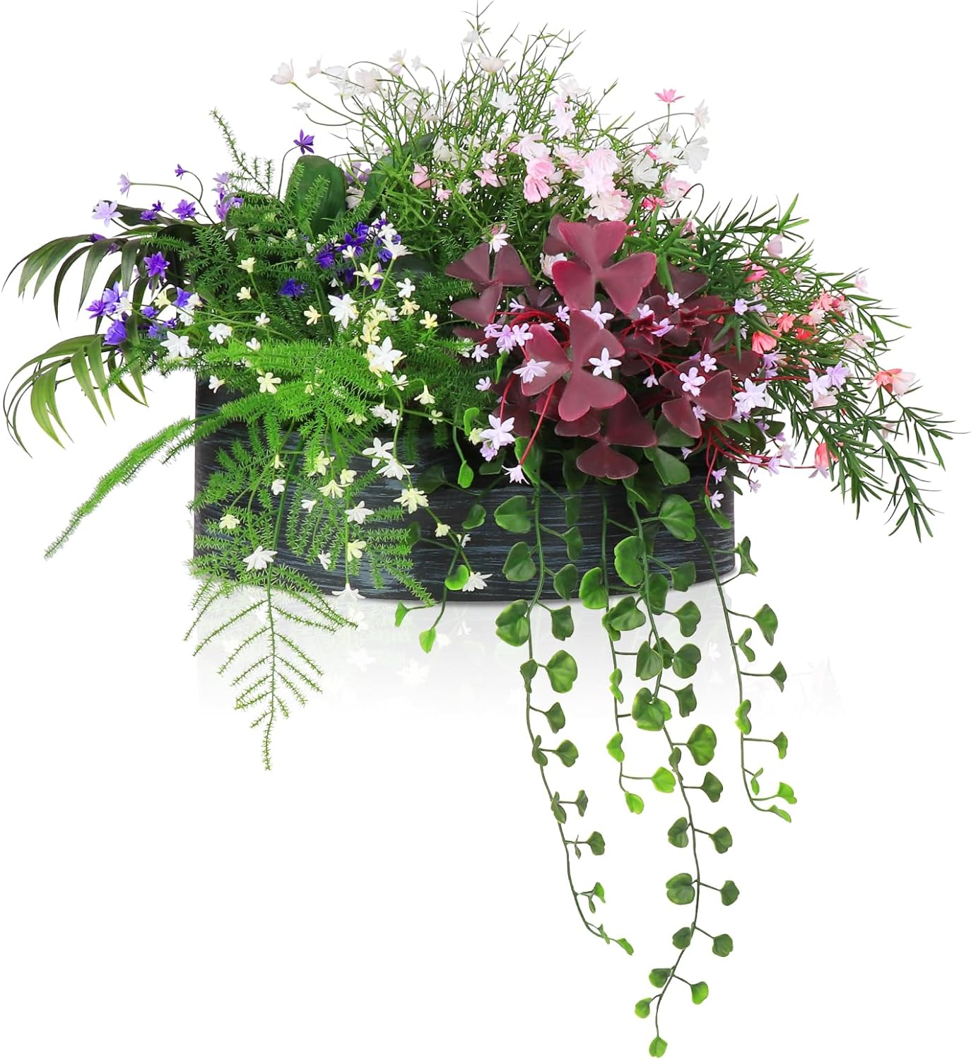 6 in 1 Artificial Plants Flowers Set for Home Office Decor