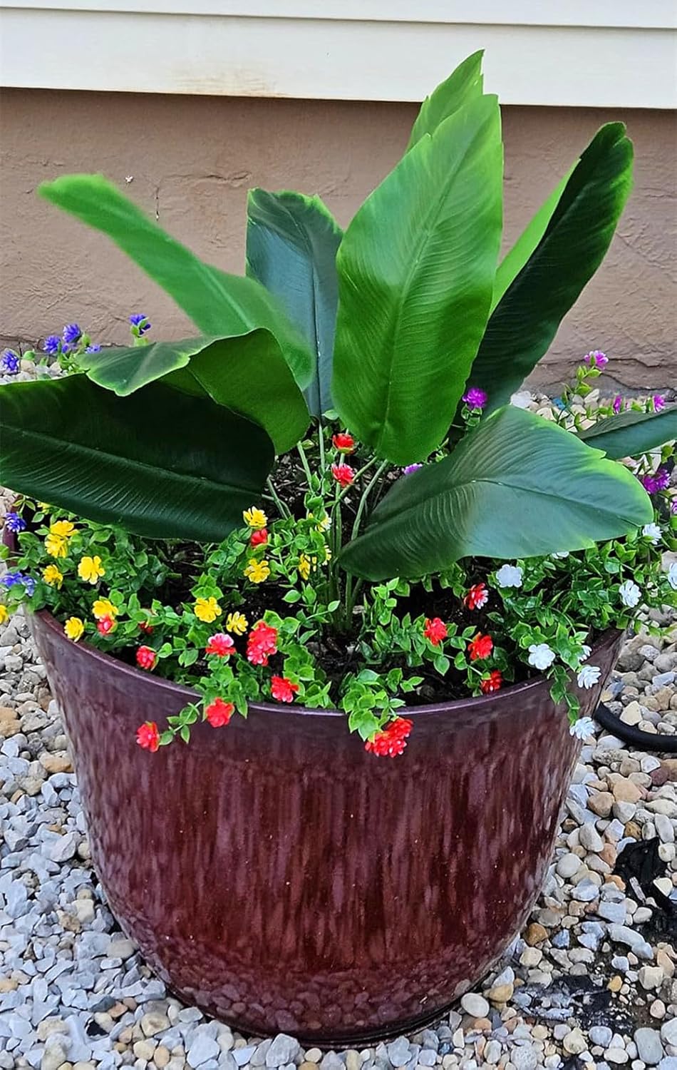 Fake Bird of Paradise Plant 30 Inch 2 Pack Artificial Tropical Plants