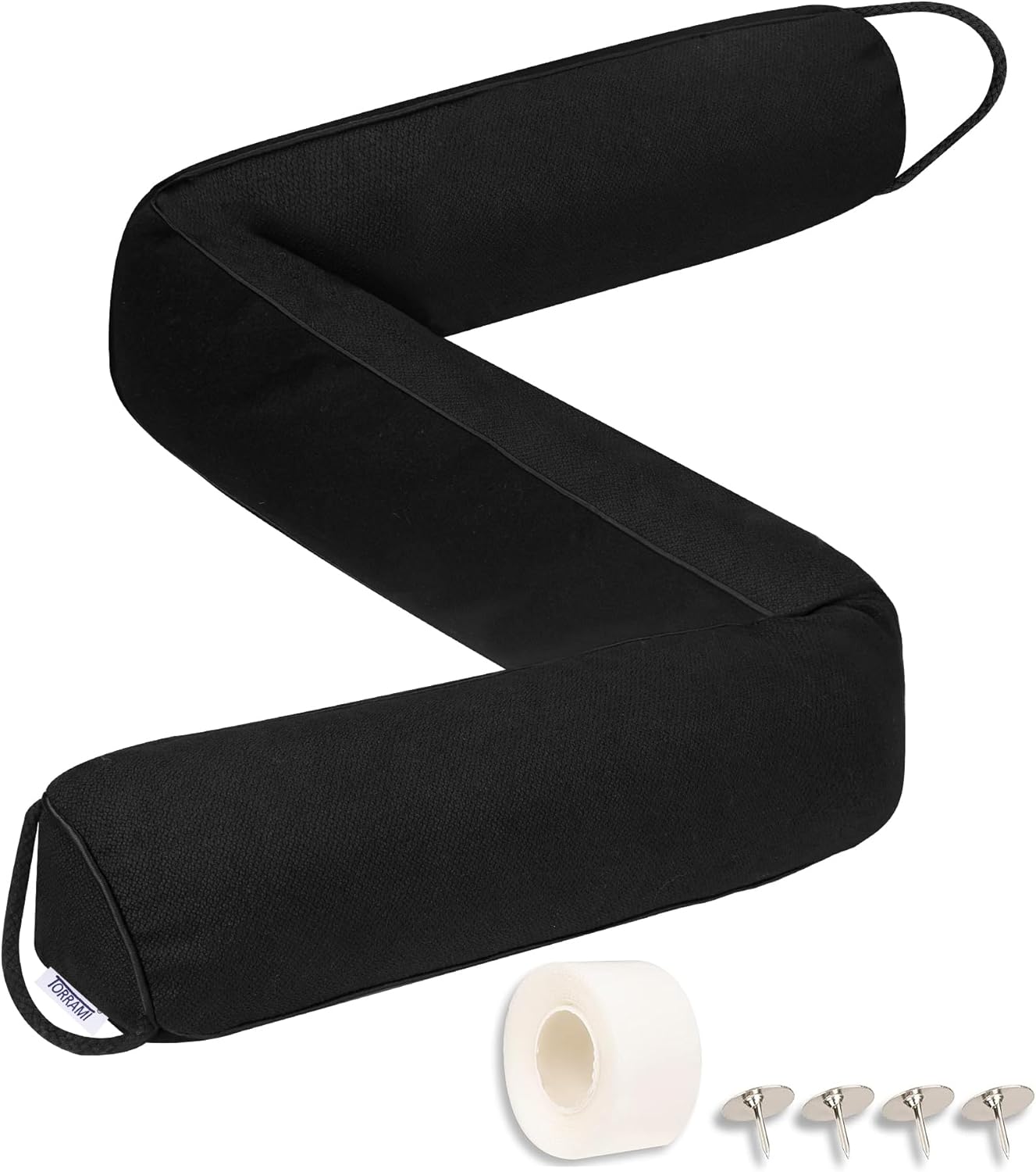 TORRAMI 32 Inch Door Draft Stopper Black