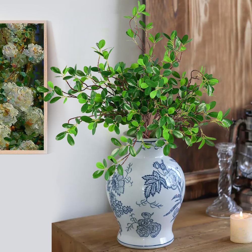 Artificial Eucalyptus Stems for Vase Decor