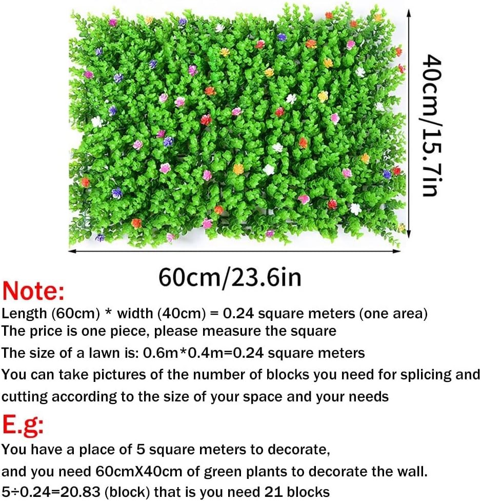 DYKNX Artificial Boxwood Panels for Garden Decor