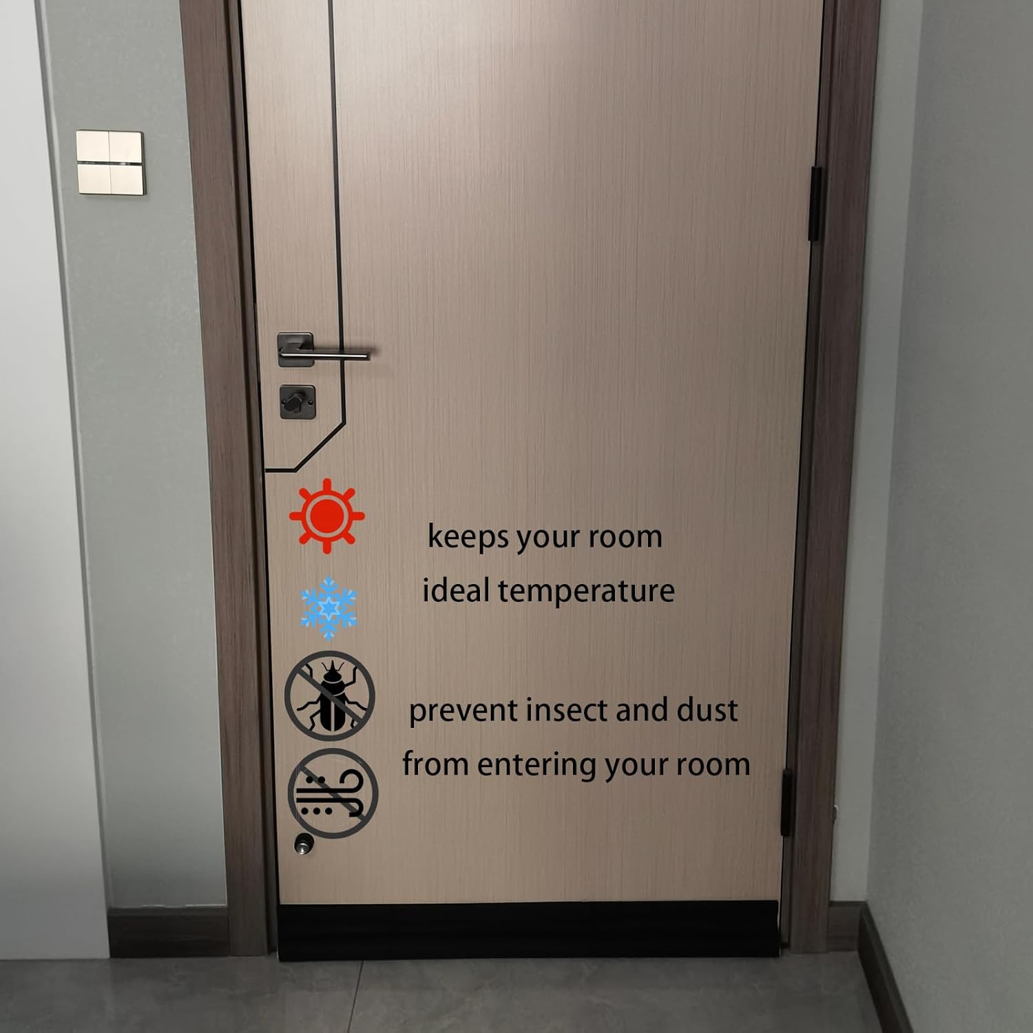 EsNook 2Pcs Adjustable Door Draft Stopper