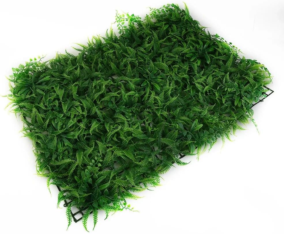SAITOM Artificial Plant Mat Greenery Wall Decor