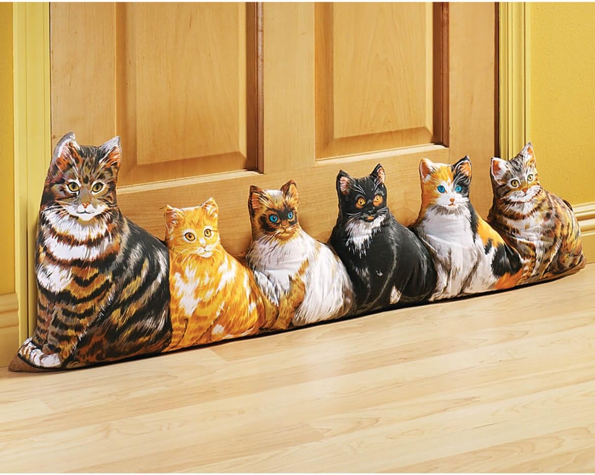 Cat Draft Block Energy Efficient Decorative Door Cover