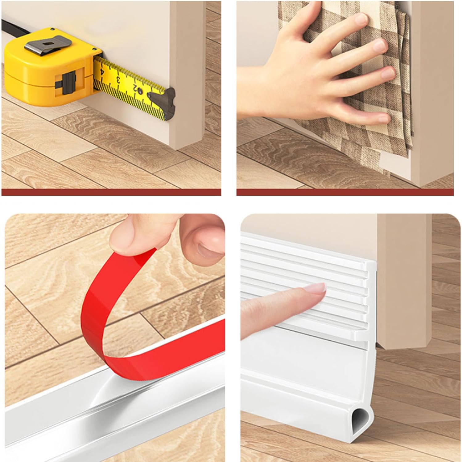 CozyCove Door Draft Stopper 39inch White