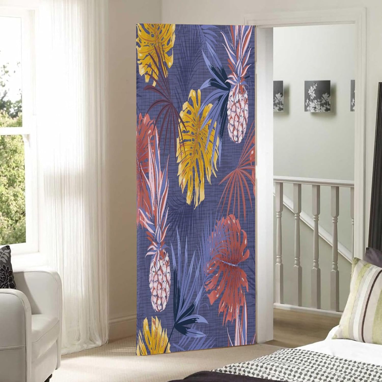Susiyo Dark Pineapple Halloween Door Cover