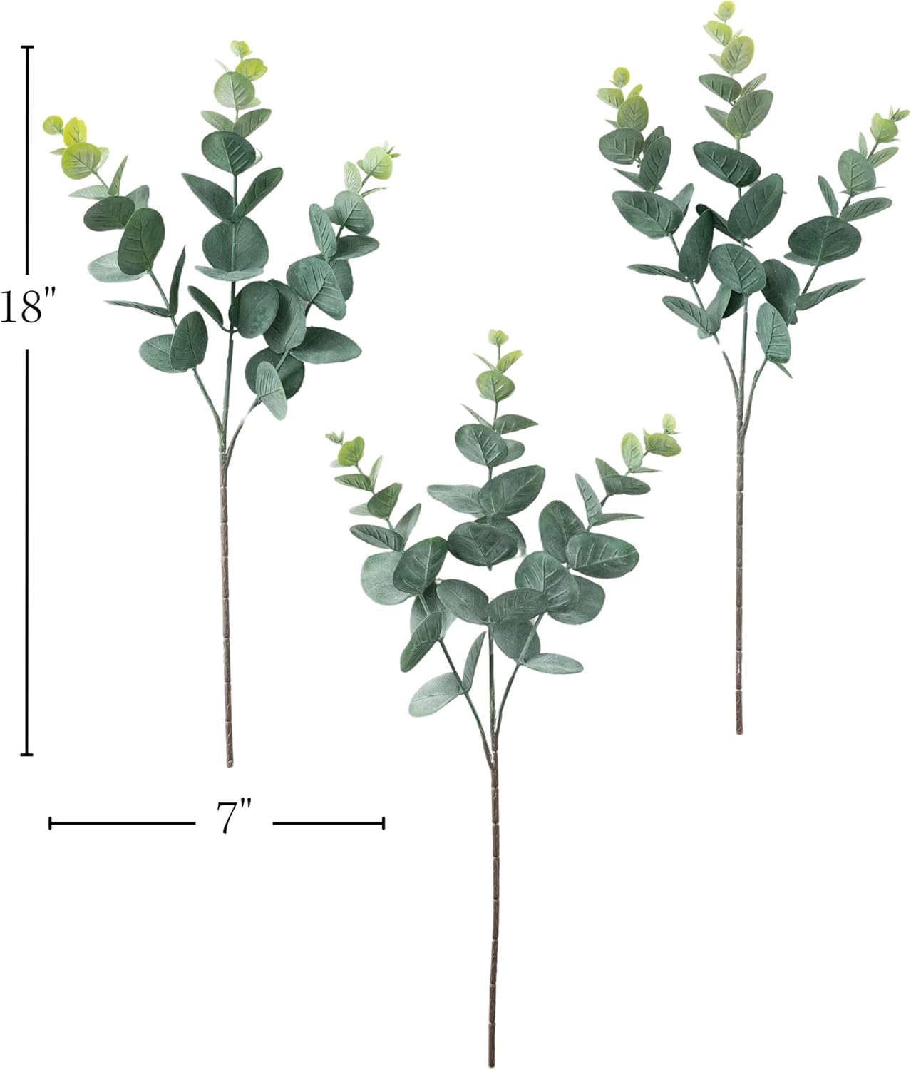 Sullivans Artificial Eucalyptus Stems Set of 3 18 Inch