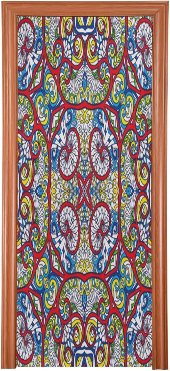 Susiyo Christmas Door Cover Decoration Stretch Fabric 32x79 in