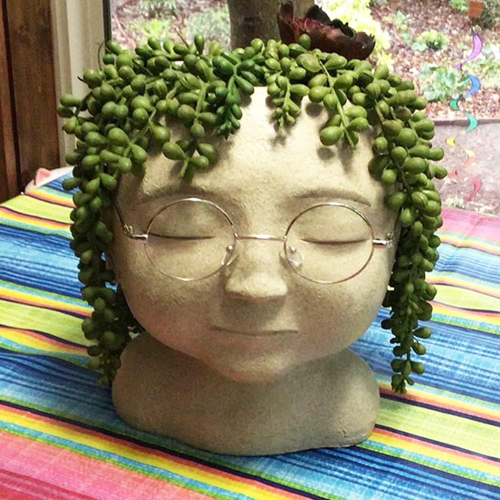 HANDIC 3 Pack Artificial String of Pearls Plants Green Hanging Decor