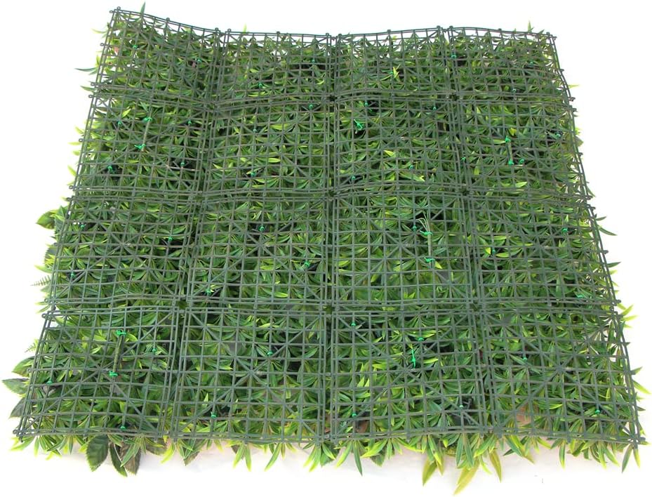 ULAND 40x40 Artificial Greenery Hedge Wall Decor