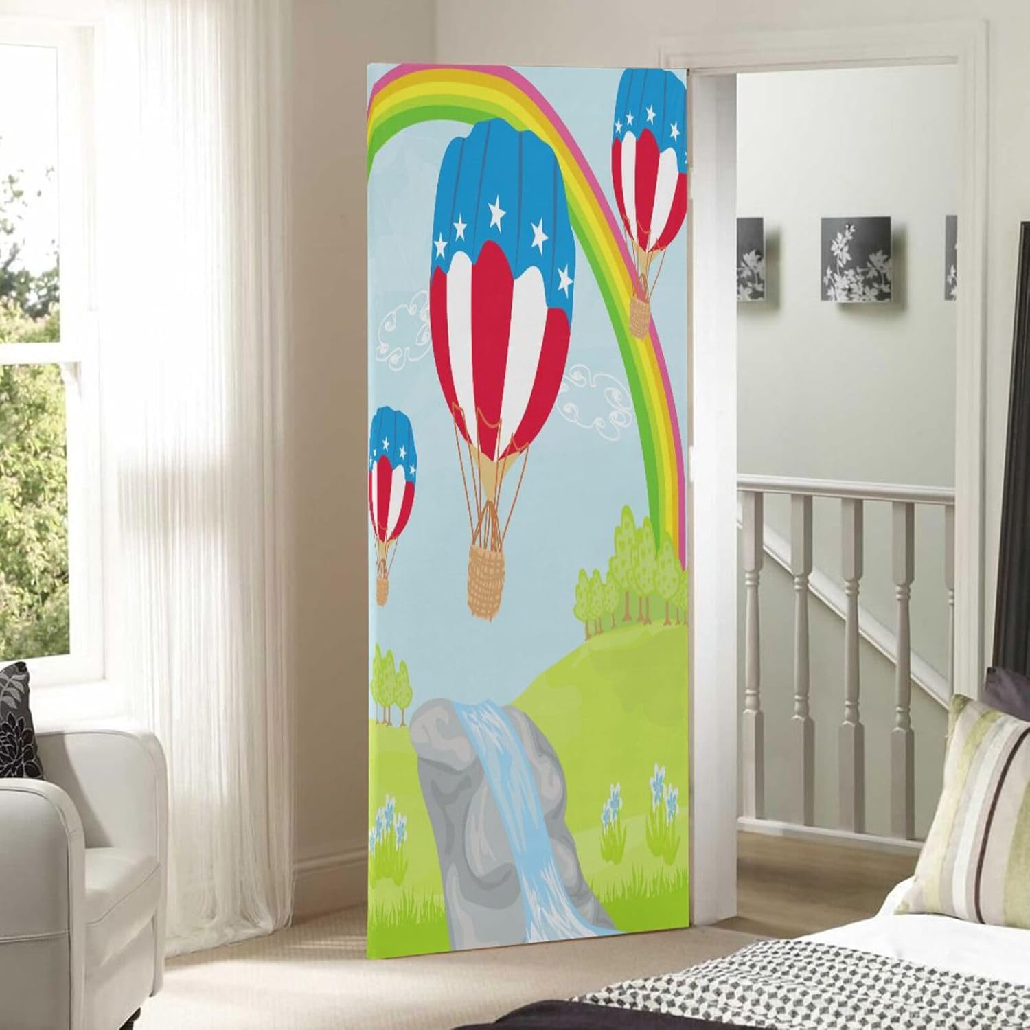 Susiyo Hot Air Balloons Halloween Door Cover