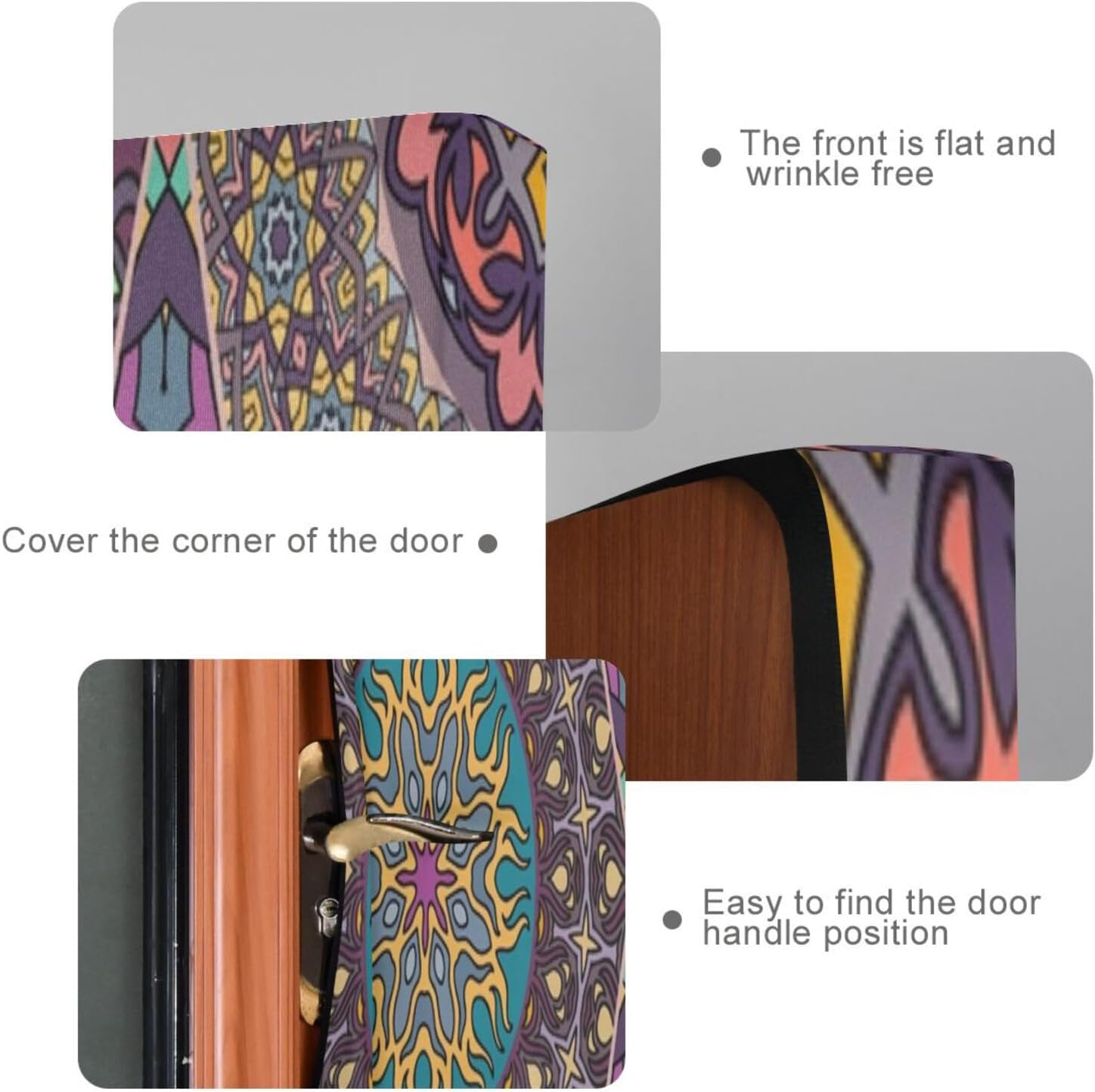 Susiyo Vintage Floral Mandala Halloween Door Cover