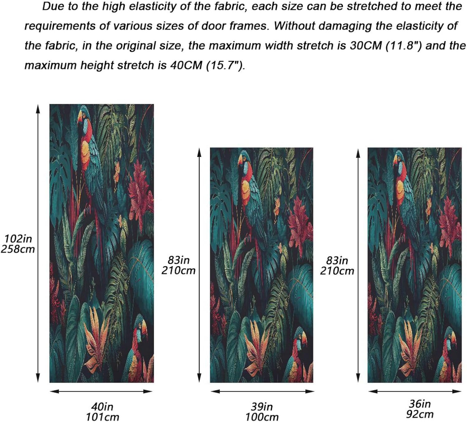 Susiyo Lush Vegetation Halloween Door Cover 32x79 In