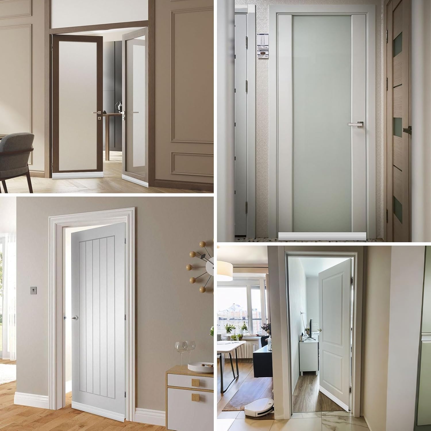 Sightor 4 Pack Door Draft Stopper for Bottom of Door