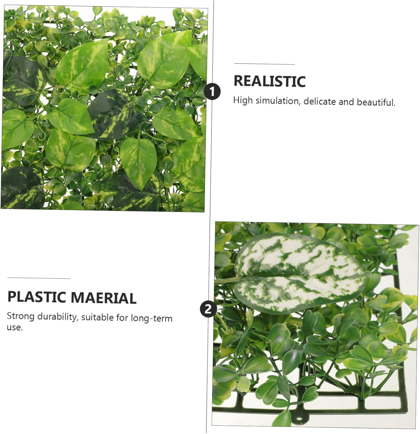 PRETYZOOM Artificial Grass Wall Panels for Garden Decor