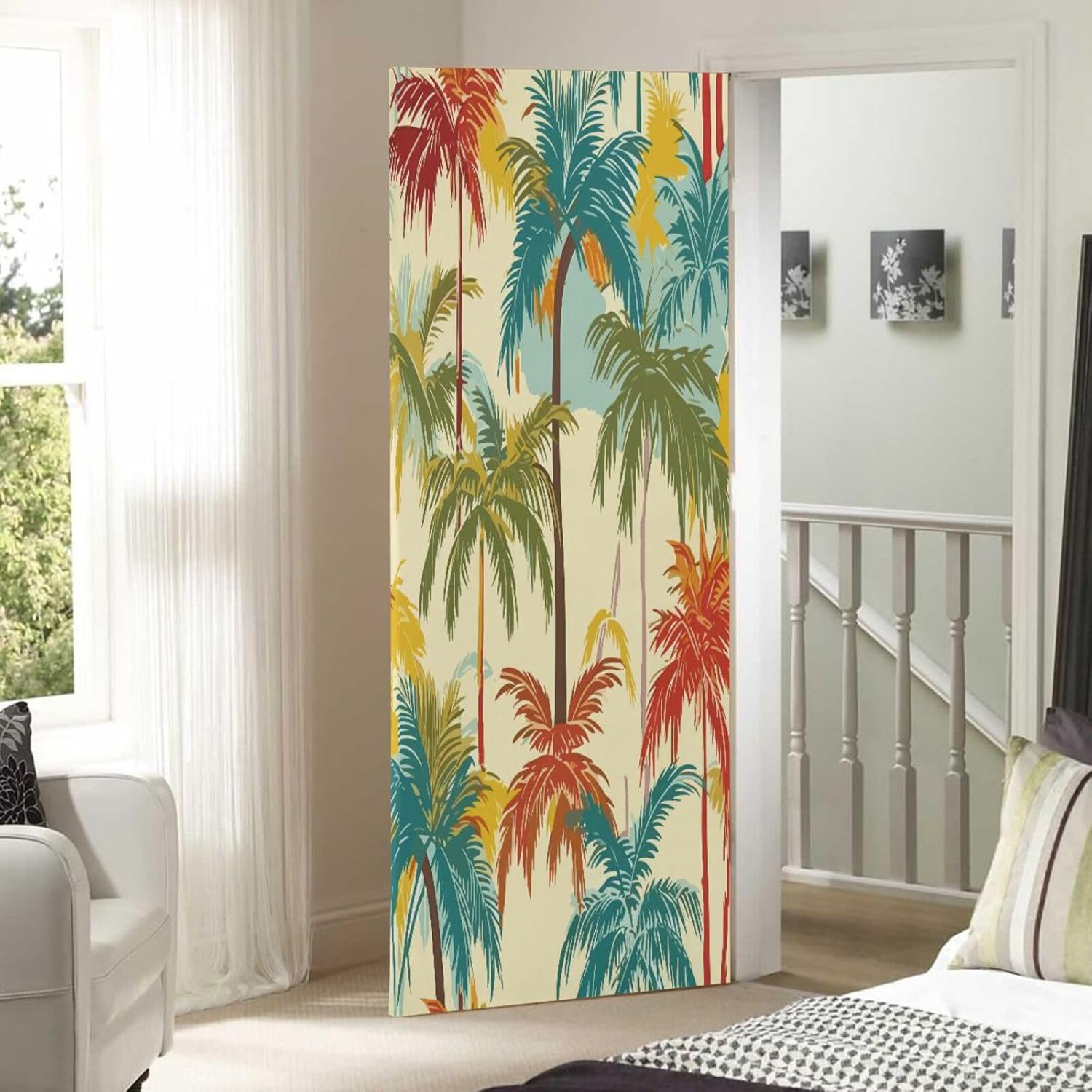 Susiyo Hawaii Palms Halloween Door Cover