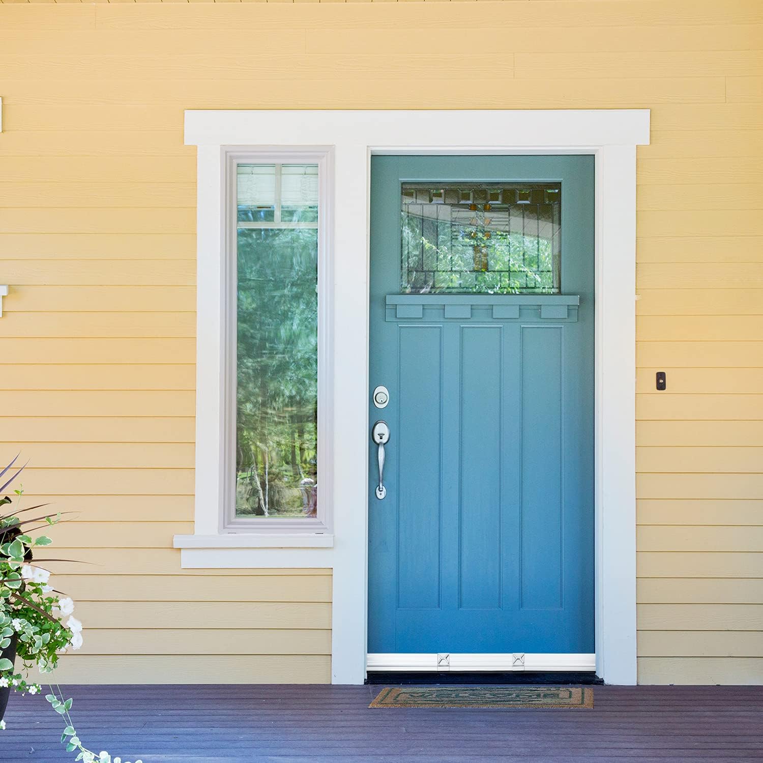 Aluminum Door Draft Stopper 36 Inch Metal Sweep Bottom Seal Strip Noise Blocker with Rubber Sweep Black