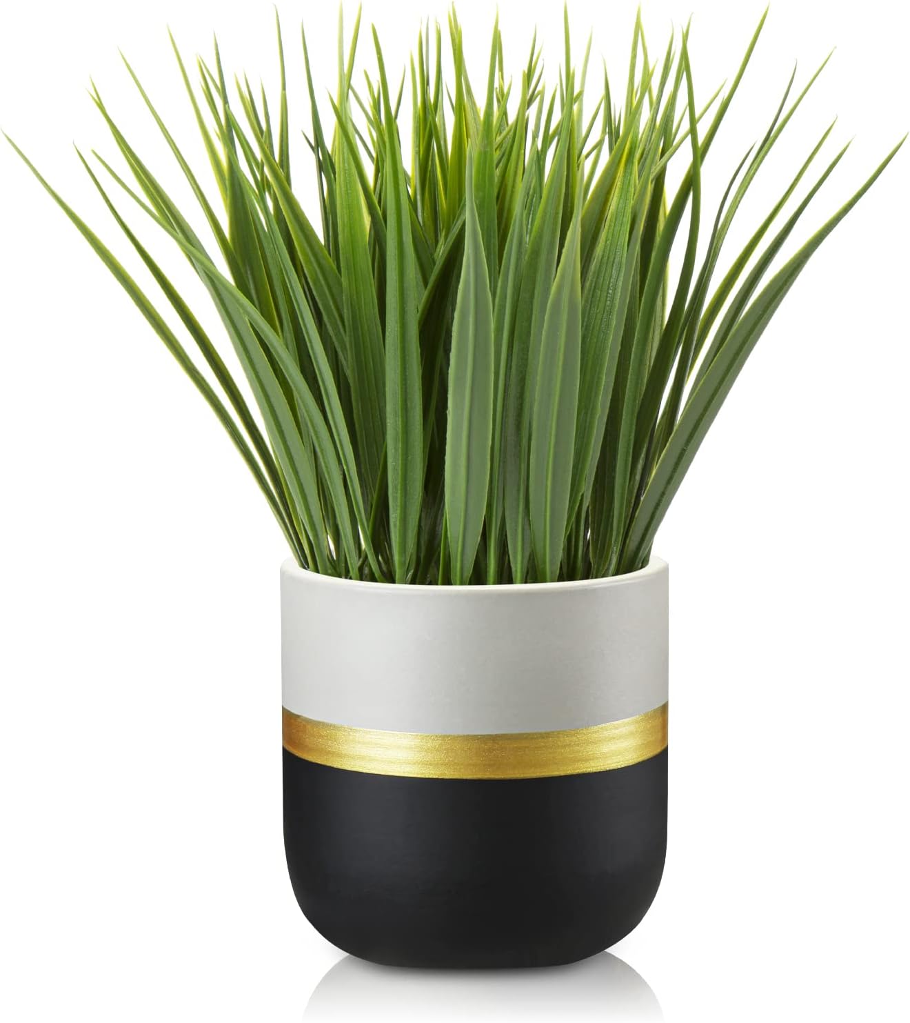 Hollyone Artificial Plants Indoor Decor Fake Grass Potted Plants