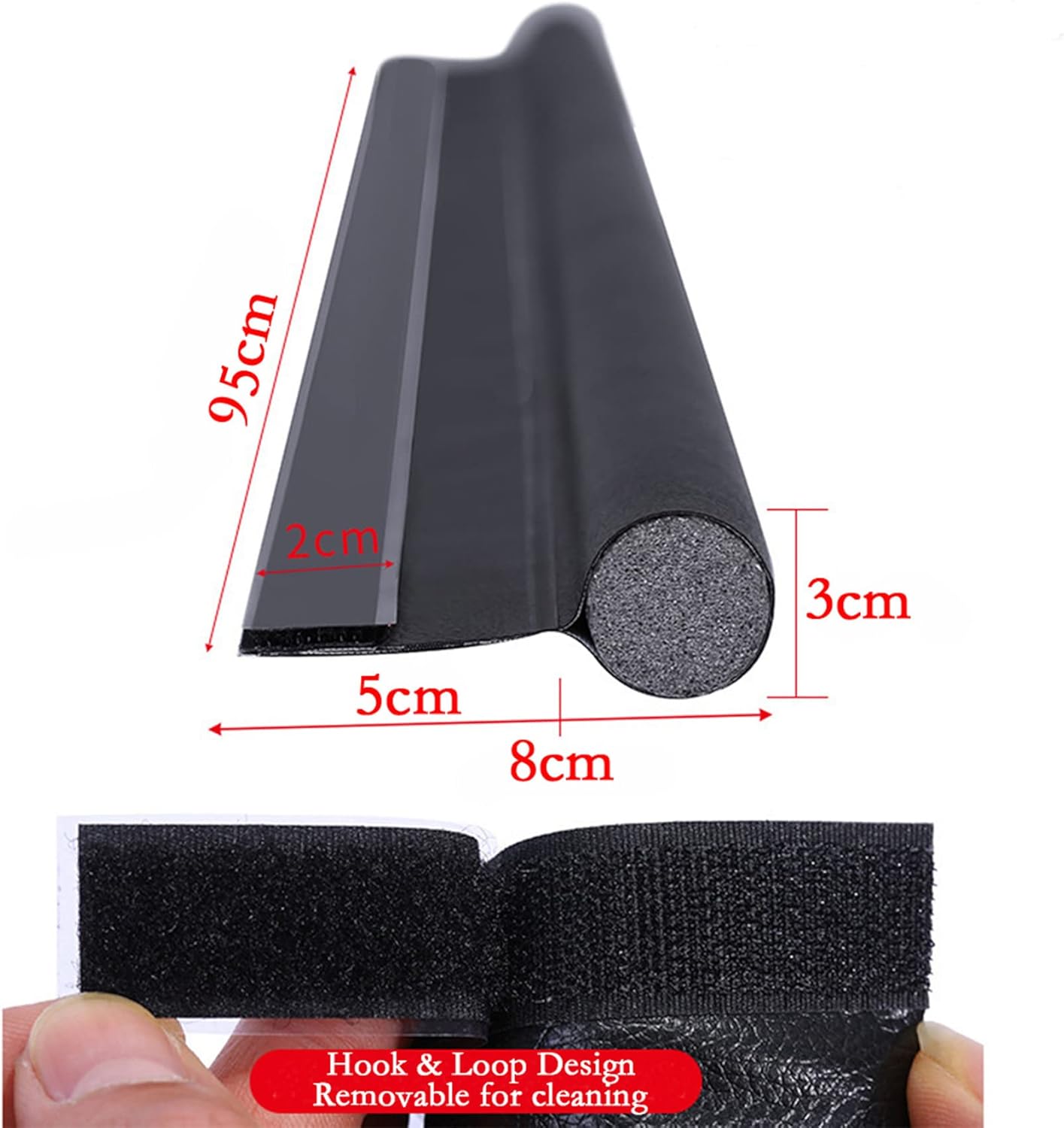 Adjustable Under Door Draft Stopper 37 Inch Seal Strip