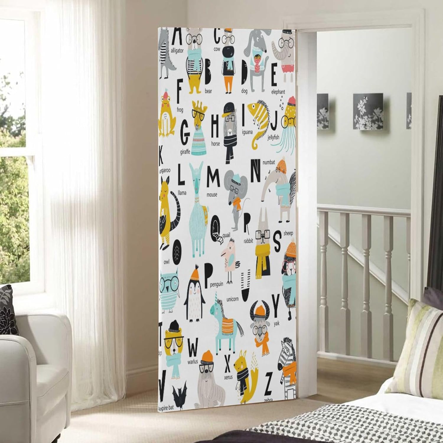 Susiyo Animals Alphabet Halloween Door Cover