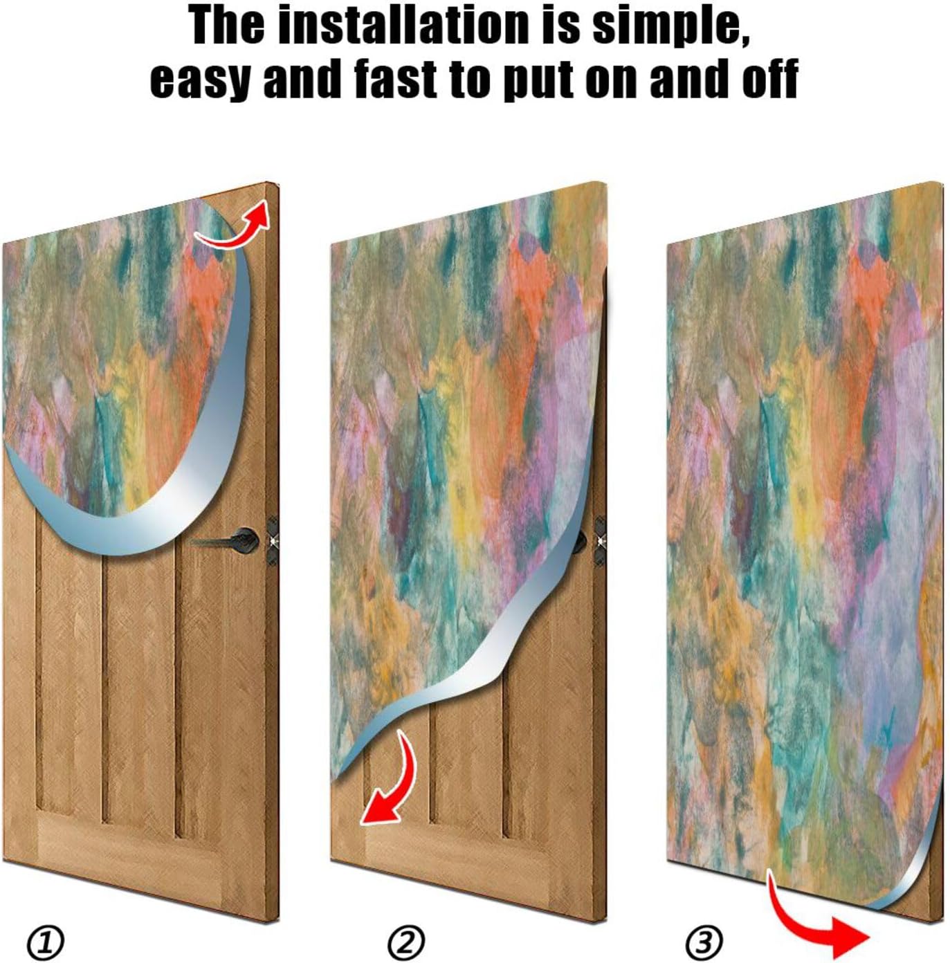 Susiyo Halloween Door Cover with Stretch Fabric