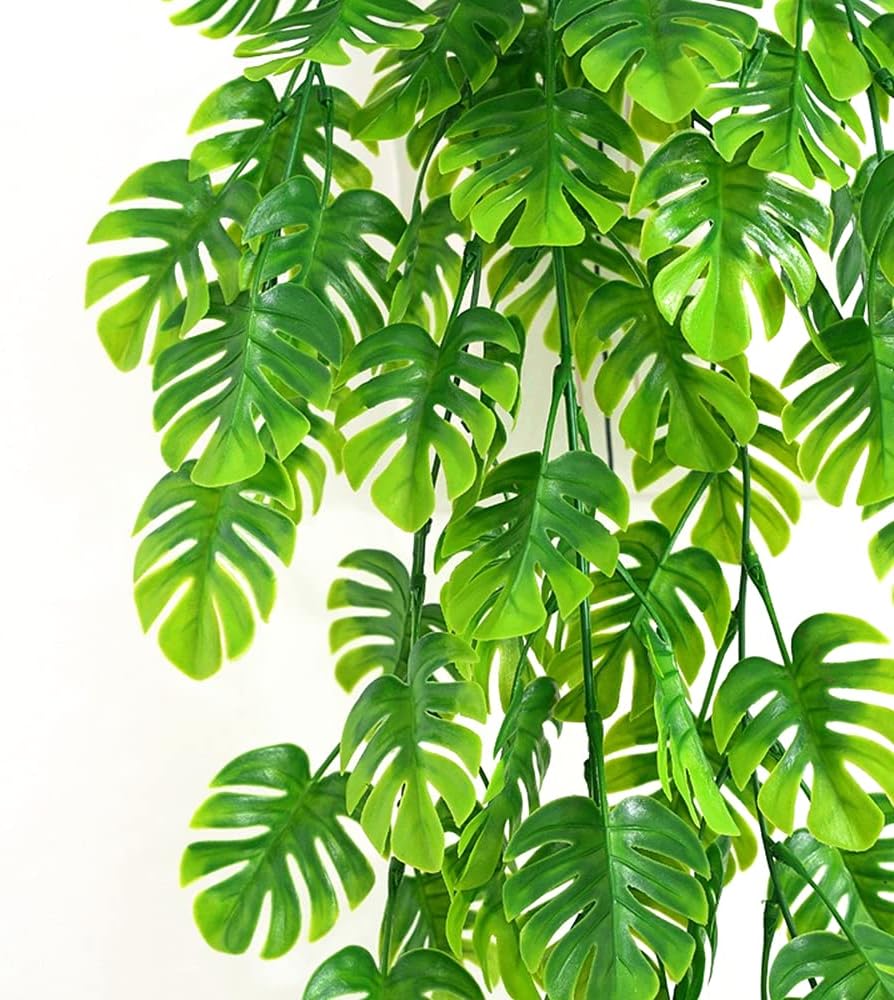 CATTREE Artificial Monstera Vines 2 Pack for Home Decor