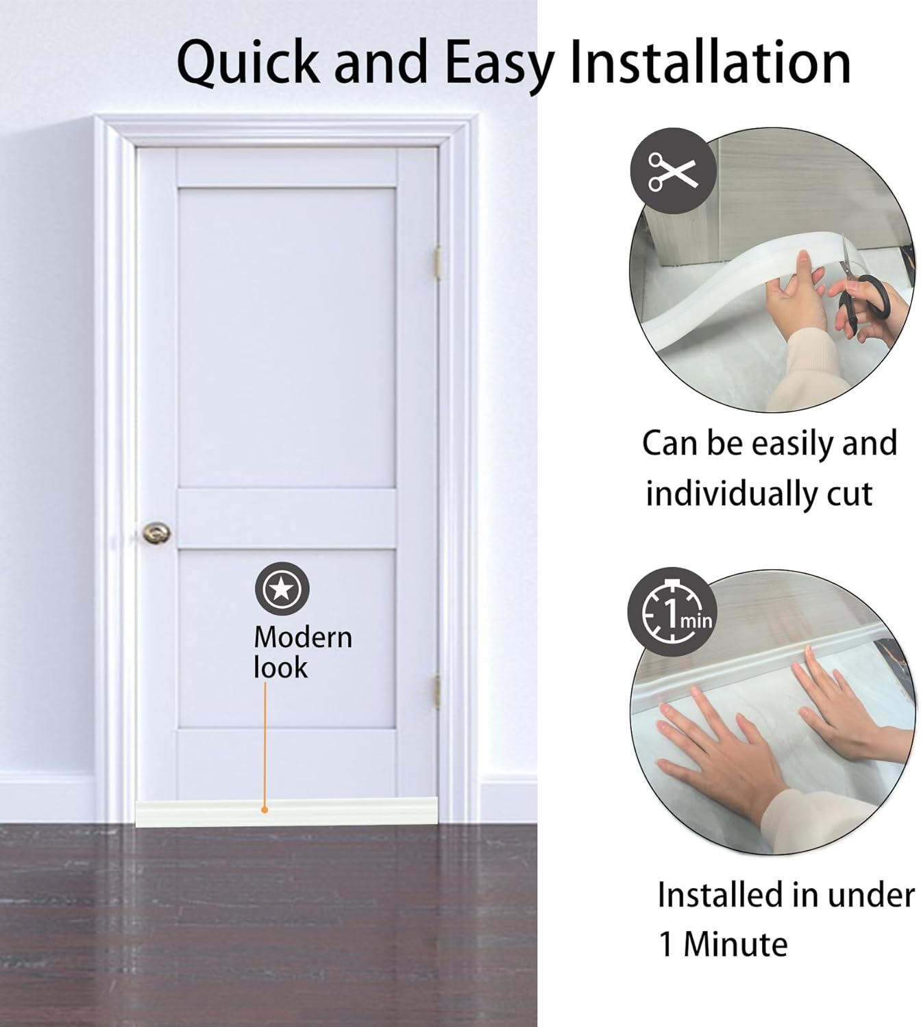 Yinglejiacns Door Draft Stopper 39 Inch 2 Pack