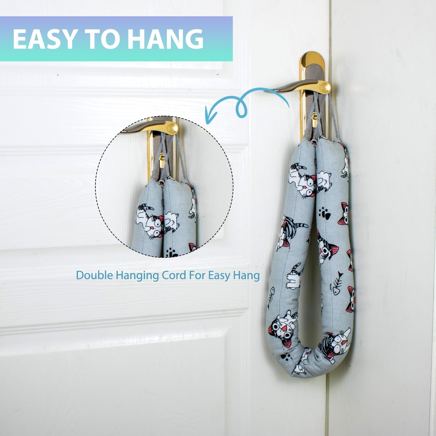 Sanferge Weighted Door Draft Stopper 2 Pack