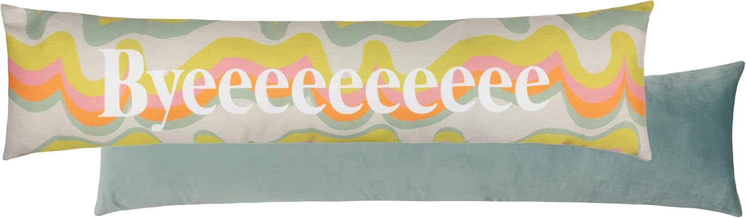 Byeeeeee Draught Excluder Cover with Velvet Reverse