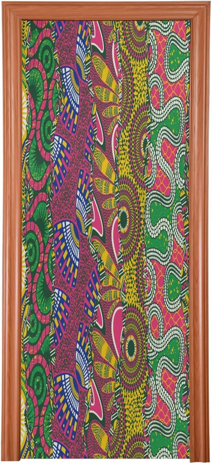 African Style Fabric Patchwork Halloween Door Cover