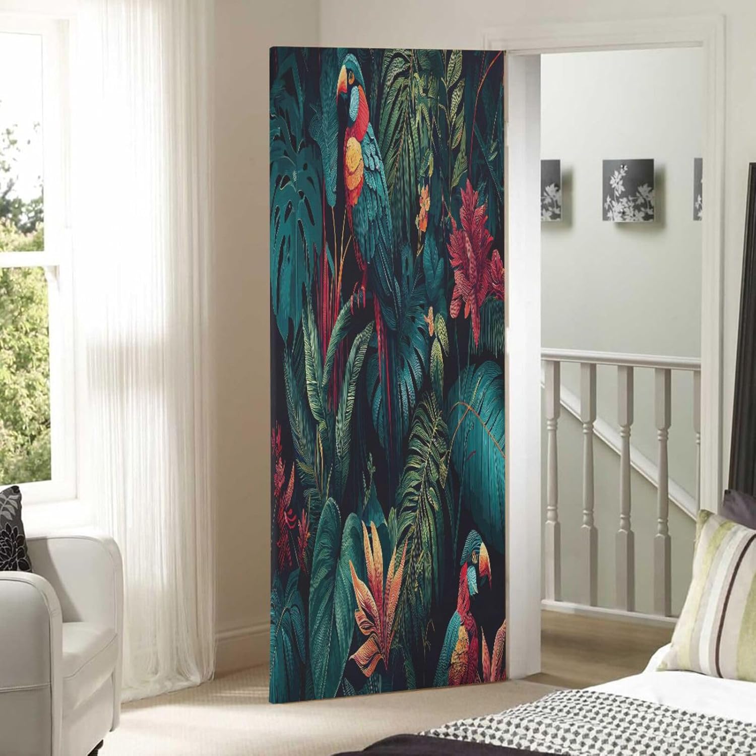 Susiyo Lush Vegetation Halloween Door Cover 32x79 In