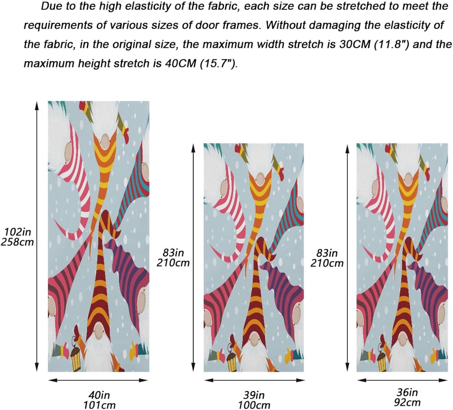 Susiyo Festive Door Cover Stretch Fabric