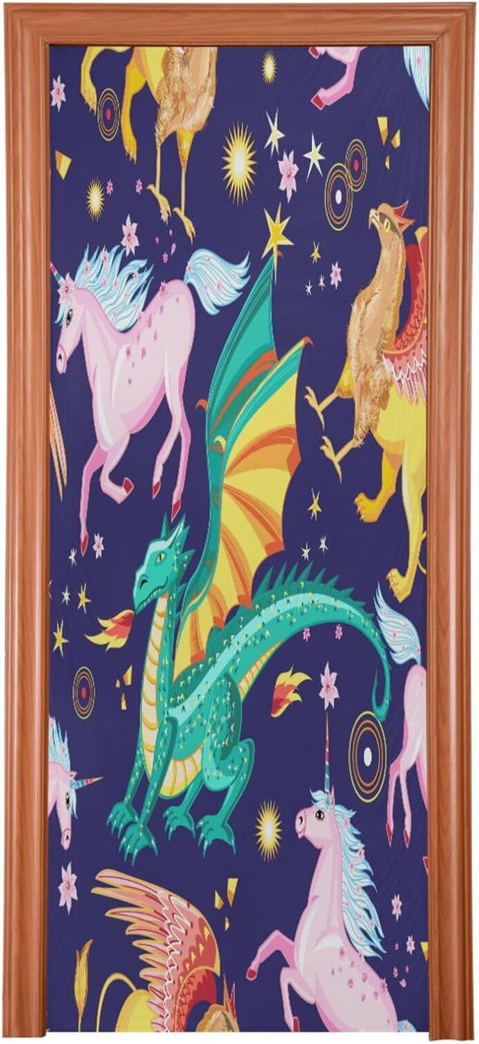 Susiyo Dragon Snorting Fire Halloween Door Cover