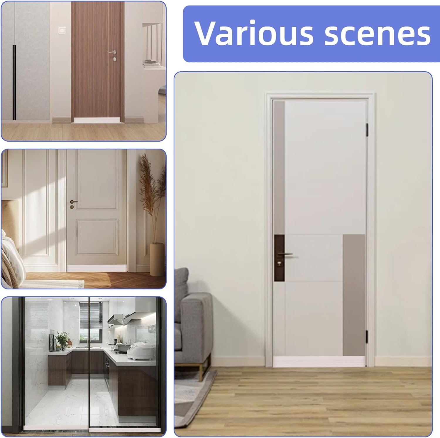 Door Draft Stopper 39 Inch Silicone Weather Seal