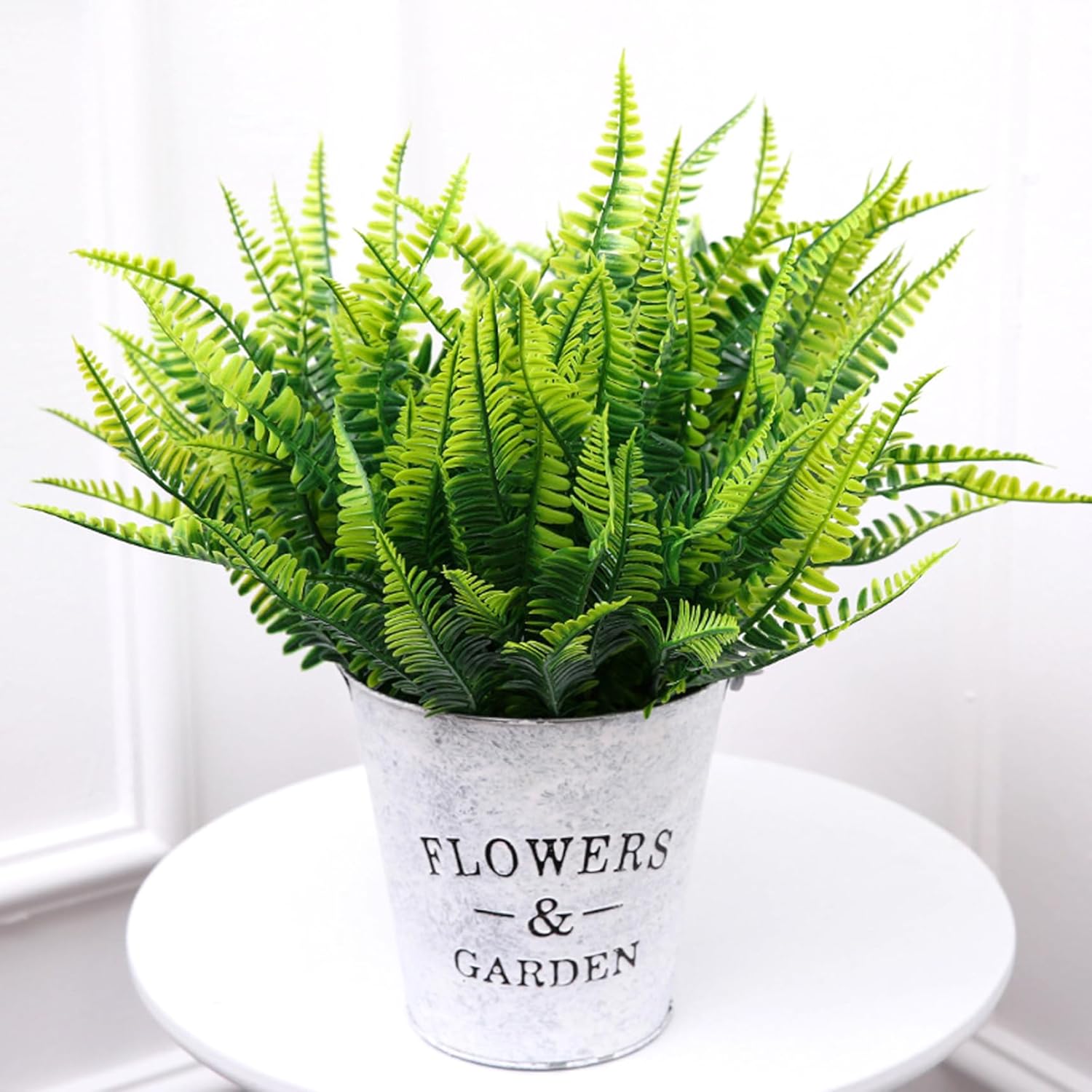 12 Bundle Artificial Ferns for Outdoor Decor